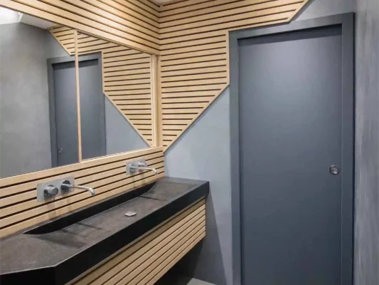 amenagement personnalisé  salle de bain bois granit